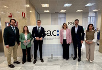 El consejero de Econom&iacute;a, Hacienda, Fondos Europeos y Transformaci&oacute;n Digital, Luis Alberto Mar&iacute;n, y la alcaldesa de Cartagena, Noelia Arroyo, visitaron...