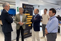 El consejero de Empresa, Empleo y Econom&iacute;a Social, Luis Alberto Mar&iacute;n, hizo un balance del Cheque Europa durante su visita a la empresa Voltiva