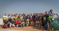 La directora general de Competitividad y Calidad Tur&iacute;sticas, Eva Reverte, con lo representantes de la Estaci&oacute;n y bases n&aacute;uticas.