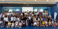 El consejero de Presidencia, Juventud, Acci&oacute;n Exterior y Emergencias, Marcos Ortu&ntilde;o, y la directora general de Juventud, Carmen Mar&iacute;a Mu&ntilde;oz, junto...