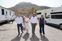 L&oacute;pez Miras, junto a la consejera titular de Cultura, Carmen Mar&iacute;a Conesa; la alcaldesa de Cartagena, Noelia Arroyo, y el director general de Good...