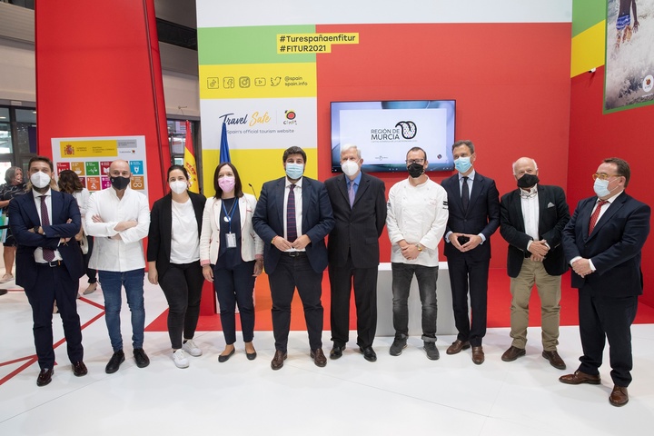 El presidente de la Comunidad, Fernando López Miras, presenta en Feria Internacional de Turismo el proyecto Región de Murcia, Capital Española de la Gastronomía