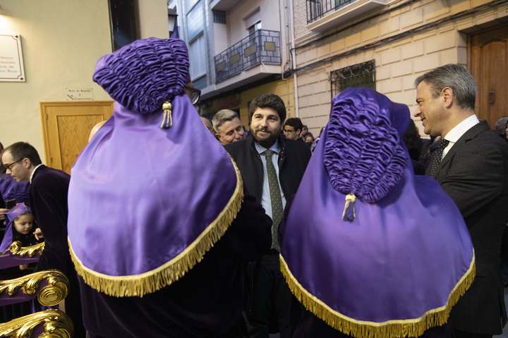 López Miras asiste al Auto de Prendimiento de la Semana Santa de Cieza 2