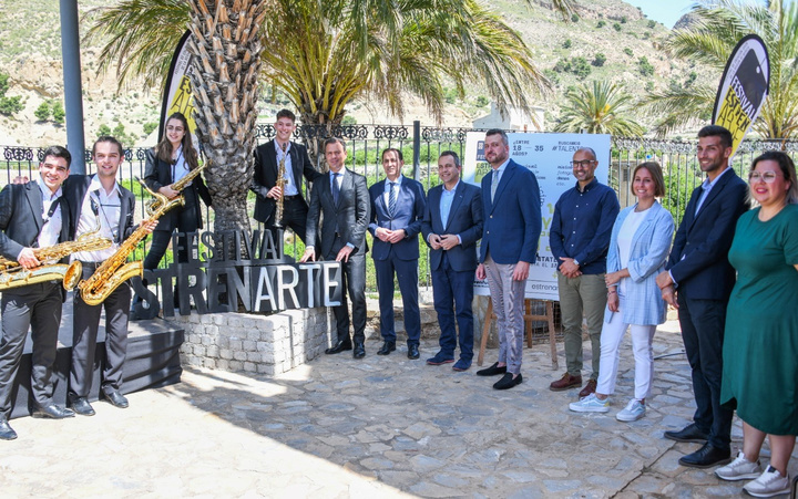 Presentación de la tercera edición del Festival EstrenArte el pasado mes de mayo en Ulea