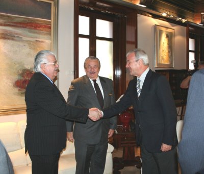 Visita al presidente Valcárcel