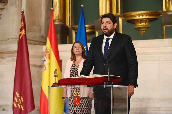 Toma de posesión de Fernando López Miras como presidente del Gobierno de la Región de Murcia
