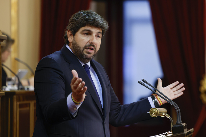 López Miras, durante su comparecencia en la Comisión de Comunidades Autónomas del Senado (2)