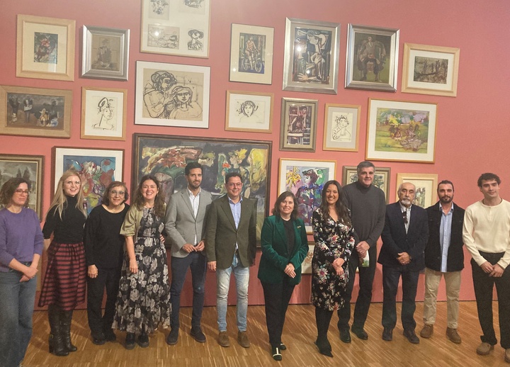 Imagen de la consejera de Turismo, Cultura, Juventud y Deportes, Carmen Conesa, en la presentación de la exposición 'Molina Sánchez. Huerta de Salabosque'