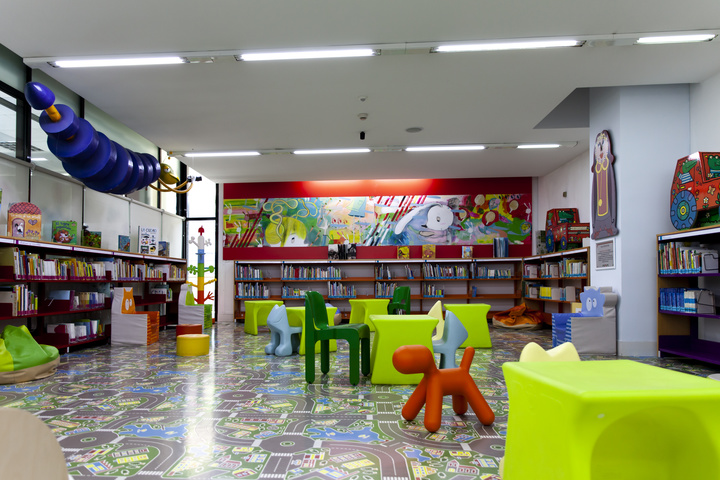 Espacio para actividades infantiles en la Biblioteca Regional.