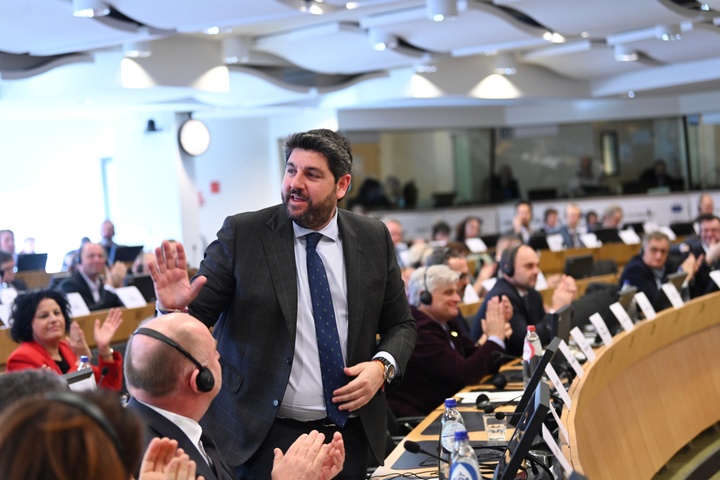 López Miras toma posesión como nuevo vicepresidente de la Comisión de Recursos Naturales del Comité Europeo de las Regiones