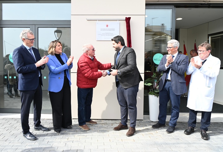 López Miras inaugura el nuevo edificio de Atención Primaria del Centro de Salud Barrio de Peral