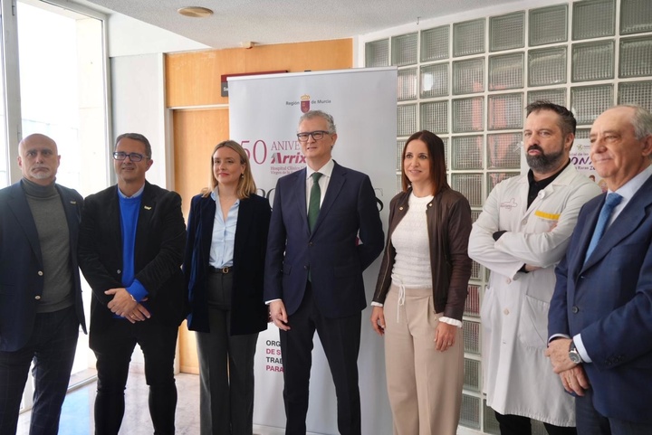 Los consejeros de Salud, Juan José Pedreño, y de Política Social, Familias e Igualdad, Conchita Ruiz, participaron hoy en el acto por el Día Mundial de las Enfermedades Raras