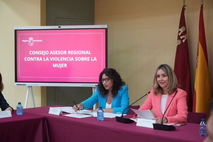 La consejera de Política Social, Familias e Igualdad, Conchita Ruiz, preside el Consejo Asesor Regional contra la violencia sobre la mujer (1)
