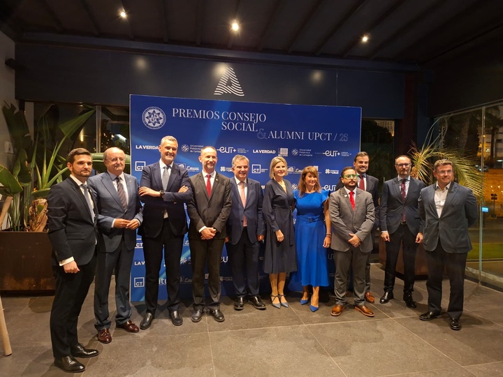 El consejero Juan María Vázquez destaca el papel clave de los Consejos Sociales y los alumni en la nueva Ley de Universidades, durante la entrega de los Premios Consejo Social y Alumni UPCT 2025
