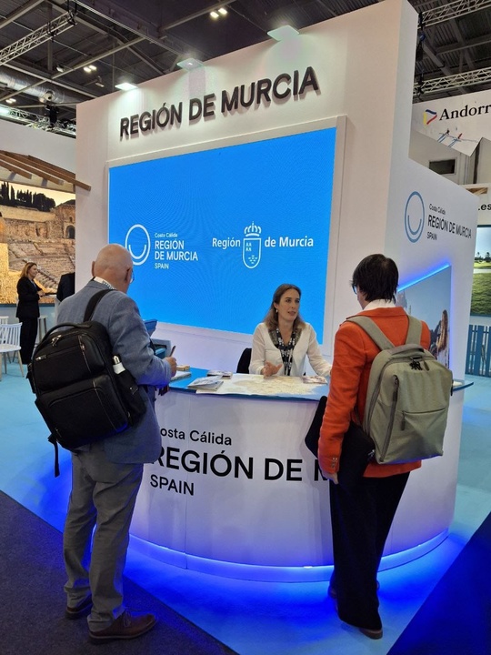 Estand de la Región en la feria WTM de Londres.