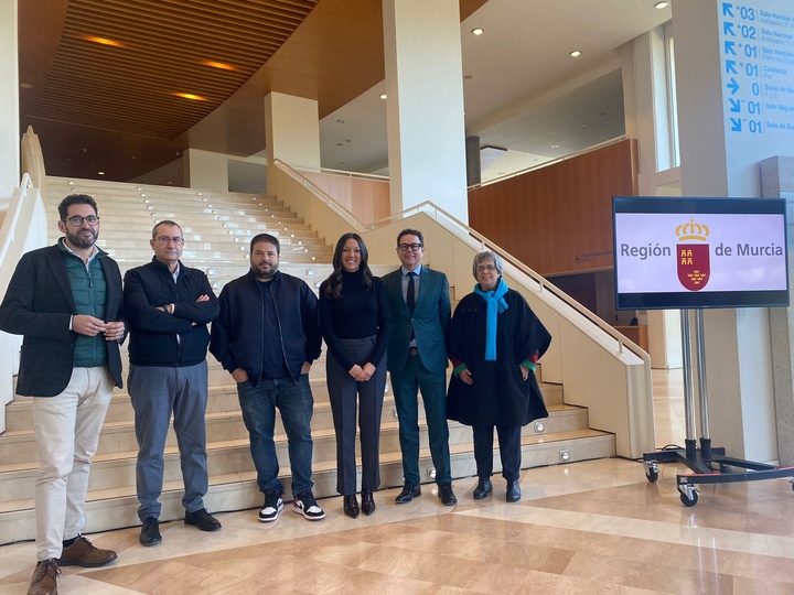 Imagen de la presentación de las medidas de apoyo al sector audiovisual