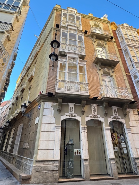 Edificio de la Cofradía Marraja, cuyas fachadas van a ser objeto de restauración.
