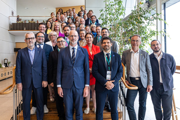 Miembros del Bur&oacute; Pol&iacute;tico de la CRPM en Visby (Suecia).