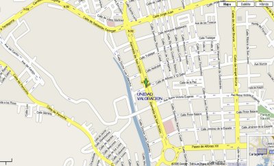 Mapa de Unidad de Valoración Cartagena