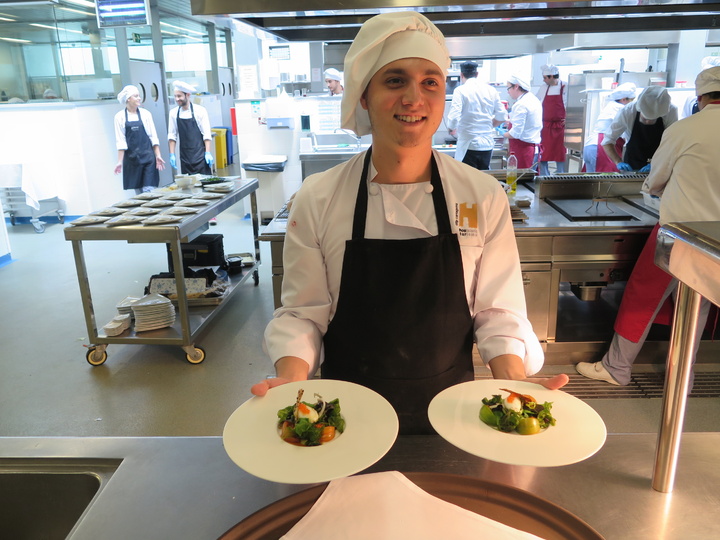 Menú especial del restaurante de prácticas del  CCT (Centro de Cualificación Turística)