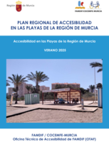 Portada de "Accesibilidad en las playas de la Región de Murcia. Verano 2025"
