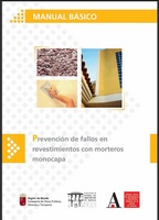 Portada de "Manual básico: Prevención de fallos en revestimientos con morteros monocapa"