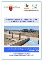 Portada de "Accesibilidad en las playas de la Región de Murcia. Verano 2018"