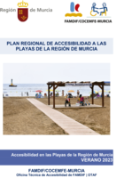Portada de "Accesibilidad en las playas de la Región de Murcia. Verano 2023"